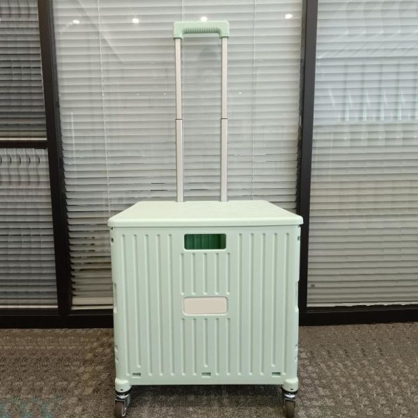 Quality Supermarket Seat Plastic Shopping Cart Foldable Trolleys With Handle Wheels wholesale