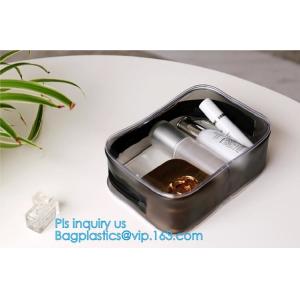 Promotion reusable clear printed transparent zipping storage cosmetic toiletry