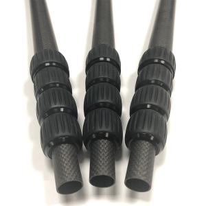 Lightweight Construction Telescopic Carbon Fiber Pole With CFR Nylon Clamp