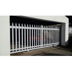 White 2.4m Height Metal Security Side Gates With EN ISO 1461 Standard