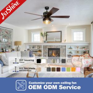 Traditional Design Style Ceiling Fan with Light and Remote Control/Wall Control