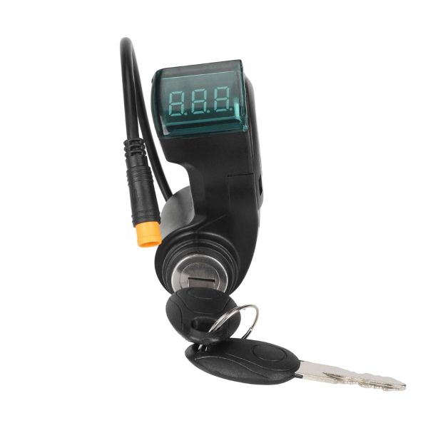 Quality E-Bike Scooter Power Switch Lock Display Thumb Throttle Key 24V Ignition Switch for E-Scooter Handlebars Power Lock wholesale