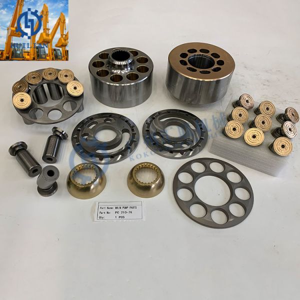 Komatsu PC150 PC160 PC180 PC200 PC210 Excavator Hydraulic Pump Parts Ball Guide Cylinder Block Piston Shoe Retainer Plate Valve Plate