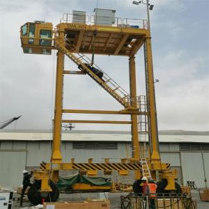 RTG Model Rubber Tired Gantry Crane Support Customization 40 Ton Gantry Crane