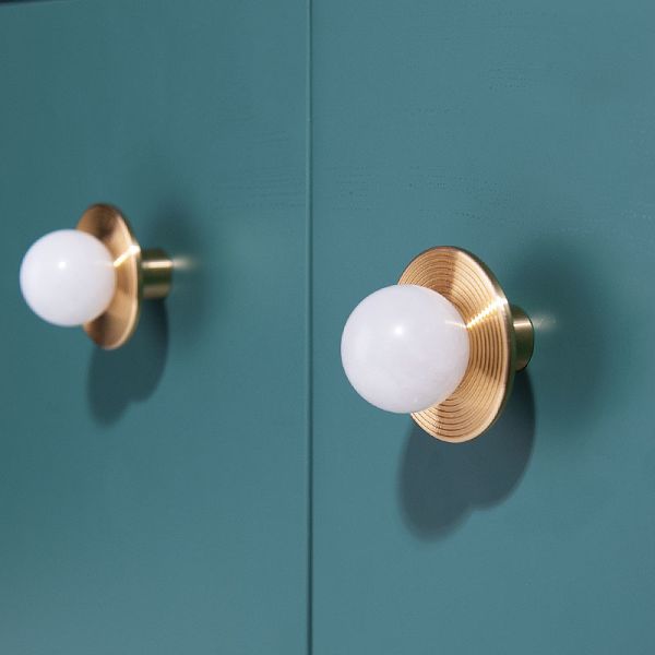 Round Brass Dresser Knobs Drawer Pulls Handles Cabinet Door Knob Handle Antique Rustic