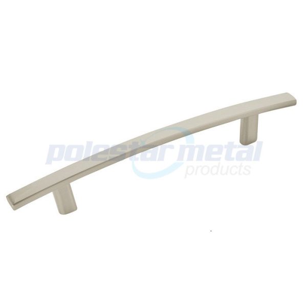 Quality Satin Nickel Zinc Alloy Cabinet Pull Handle 5" Length For Hardware wholesale