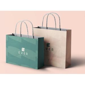 Embossed Printing Paper Bag 250gsm Printed Paper Carrier Bags