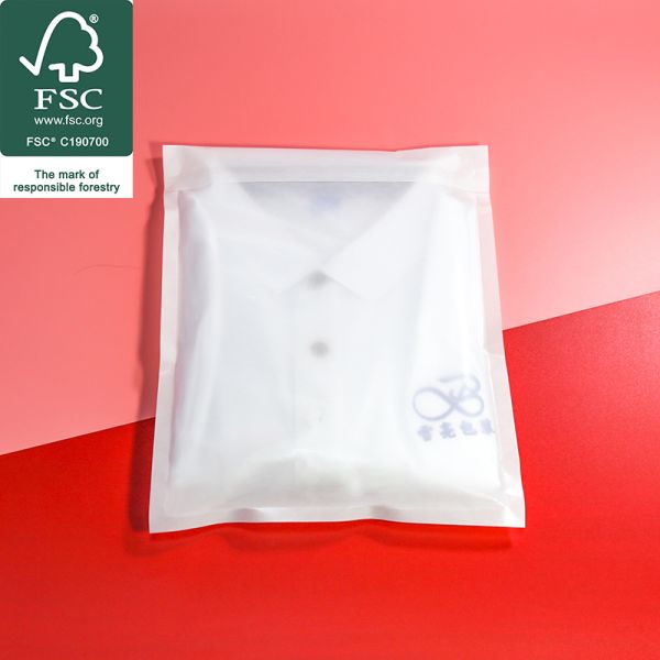 Quality Customized Fully Degradable Translucent Glassine Bags For Clothes With Self Seal wholesale