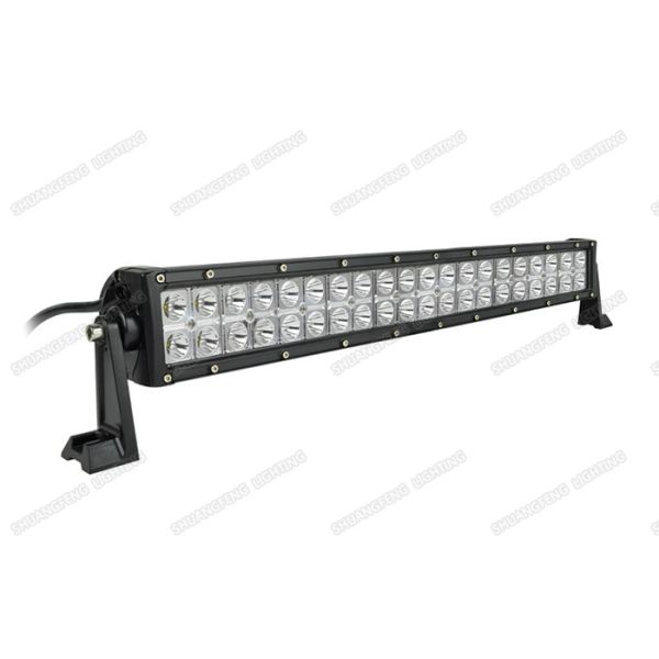 Quality Cree Double Row Black / White LED Light Bar 120w 6000K PC Lens For Vehicles wholesale