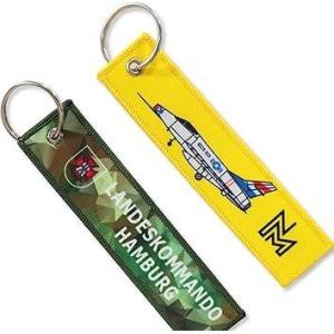 Personalized Airplane Aviation Tags Custom Woven Keychain Promotion Available