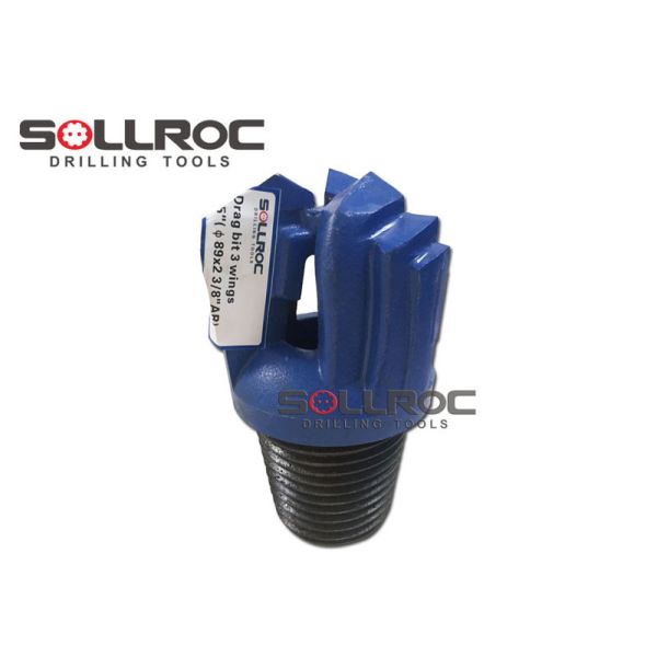 Quality Chevron Step Drag Bit Carbide Blade Drag Bit 2 3/8"~6 5/8" API reg pin wholesale