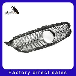 China Car Front Bumper Grille Grill For Mercedes Benz C Class W205 2014-2018 Diamond Style Racing Grills on sale