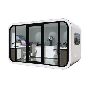 Apple Cabin House Galvanized Steel Frame and Metal Carved Panel for Strong and Long-Lasting Structure