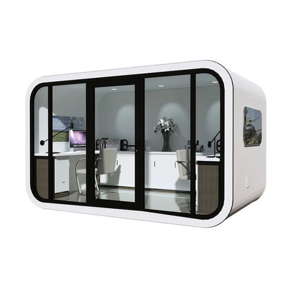 Apple Cabin House Galvanized Steel Frame and Metal Carved Panel for Strong and