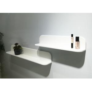 China Contemporary  Wall Mounted Shelf  White Man Made Stone Shelf for bathroom on sale