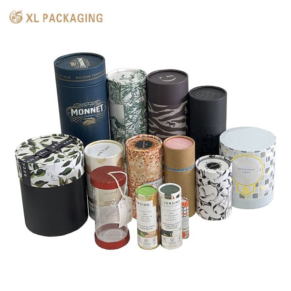 Quality XL Packaging Custom Packaging Box Custom Large Size Cylinder Box Flower Paper Tube Box with Handle for Tea Packaging wholesale