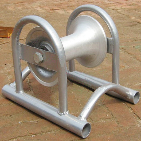 Aluminum Steel Pipe Support Cable Ground Roller Electrical Power Cable Roller Pulley