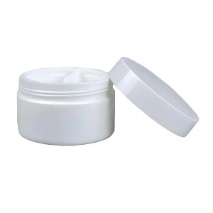 50+50g PP Plastic Cream Jar with Spoon Made from 100% Fresh PP and 20 Days Lead
