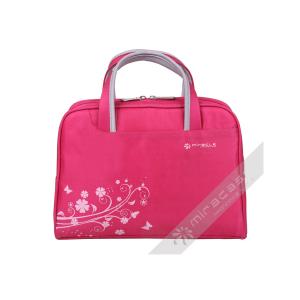 Cheap Miracase Black &amp; Pink 10” Slim Design Dobby Netbook Carrying Bag with Padded Sleeve for sale