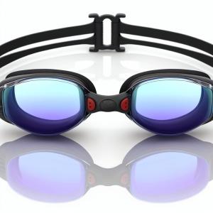 China Anti Fog Swimming Goggles with Silicone Gasket & Adjustable Clips on sale