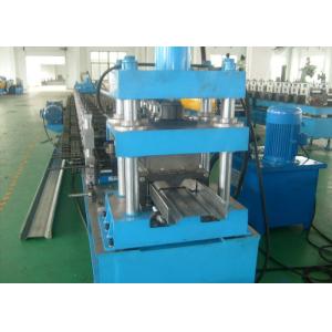 W Beam 5mm C Post Highway Guardrail Crash Barrier Roll Forming Machine