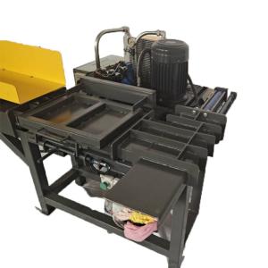 Electric Button Control 7.5KW Semi Automatic Rag Baler