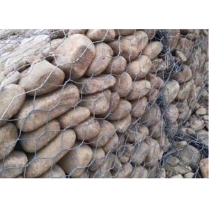 8x10cm Galvanized Gabion Box 4mm Galvanized Hexagonal Wire Mesh Easy Assembled
