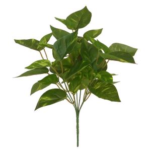 Lifelike 7pcs 36cm Height Artificial Green Bush With 36 Leaves