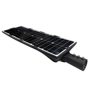 Cheap All In One Solar LED Street Light Sunpower Solar Panel Phosphate Lithium Battery for sale