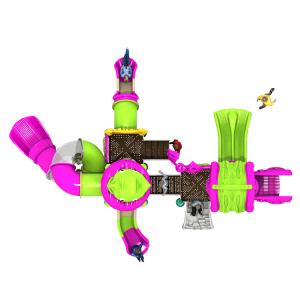 Homemade Playground Slides Plastic Anti Crack Underground Mounting Type