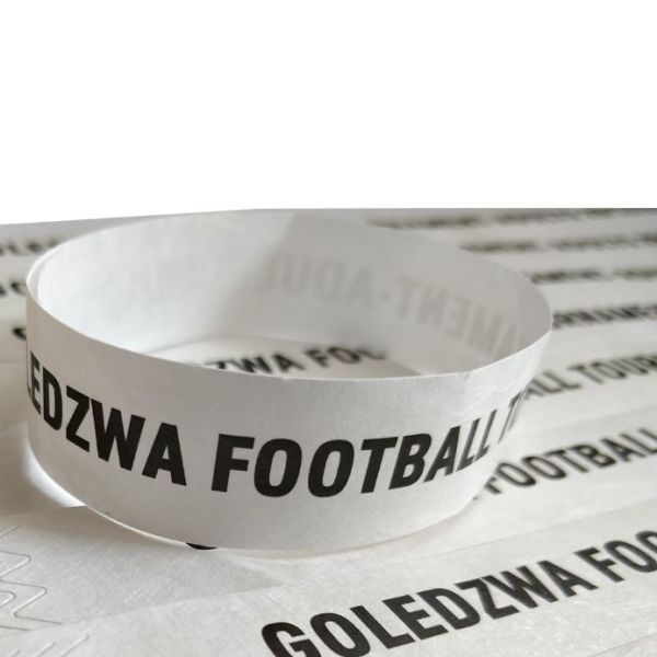Quality Adjustable Tyvek Paper Wristbands with Waterproof and Full Color Printing Capabilities wholesale