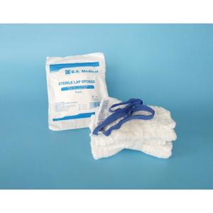China Surgical Medical Sterile Gauze Lap Sponges With Blue Cotton Loop on sale