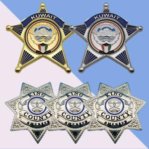 3D Gold Plating Metal Badge Zinc Alloy Army Emblem Clothes Lapel Pins Customized