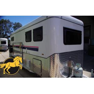 Cheap (Square Roof)2 Horse Angle Load Camping Horse Float for sale
