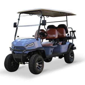 48V 5KW AC Motor Hunting Transport 6 Seater Golf Cart with Front Drum Rear Drum Brake System and Maximum Speed ≤30Km/h