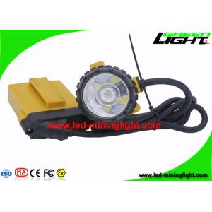 25000 Lux Waterproof IP68 Mining Cap Lights , Full Sealing Construction Miners