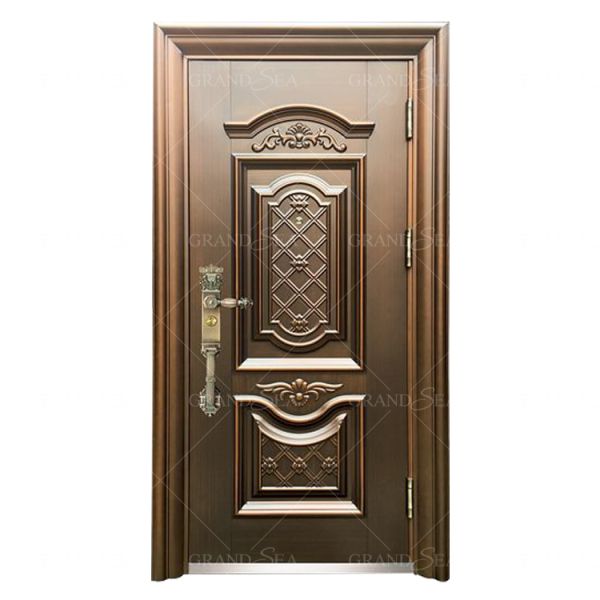 Luxury Design High Quality Low Price Single Double Exterior Security Steel Door Price