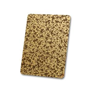 201 304 Golden Pattern Stainless Steel Sheet Etched Elevator Door Frame Wall