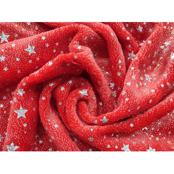 Blanket Toy Flannel Fleece Metallic Gold Fabric For Polyester Bronzing Loose