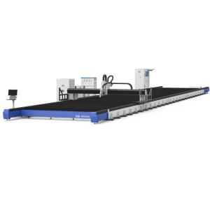 High Precision Automated System Gantry Laser Cutting Machine With Water Cooling  ±0.03mm Positioning Accuracy
