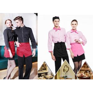 Restaurant Cute Waitress Aprons Antifouling With Practical Front Pocket Design