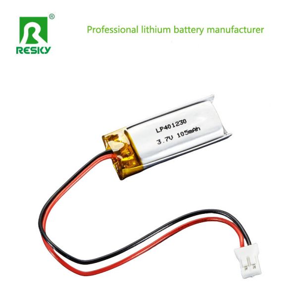 Power Lipo Battery 401230 3.7v 105mAh Rechargeable Lithium Ion Polymer Battery
