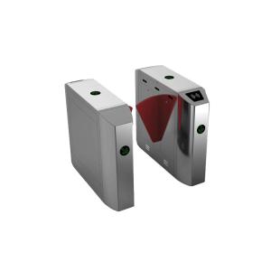 LED Indicator 1.2mm Thickness Flap Barrier Gates IP44 Flap Glass Turnstiles