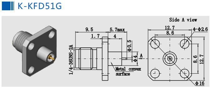 K2.92 Male Stainless Steel RF Coaxial Connector For MF442A Cable Plug