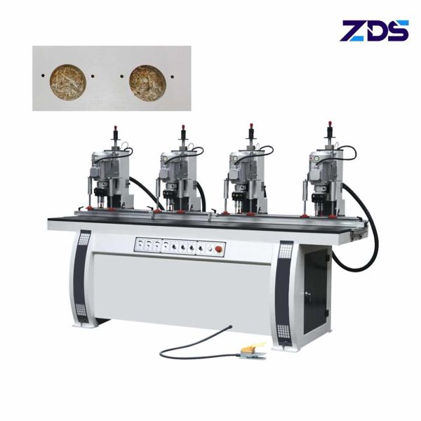 50mm Hinge Hole Drilling Machine Four Head Bench Drilling Machine For Panel
