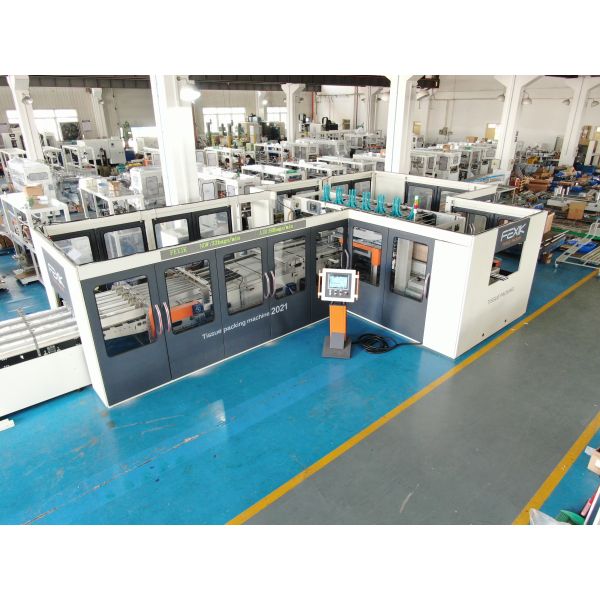 Kitchen HHT 265mm Width Towel Paper Bundling Machine 150bags/Min