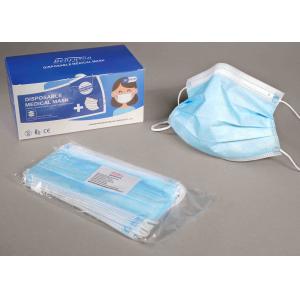 Soft Disposable Medical Mask , Earloop Medical Mask Low Breathing Resistance