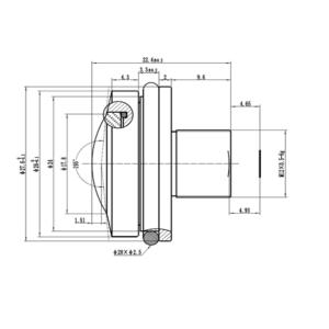 Cheap CCL123016MP, 1/2.3&quot;, 1.6mm, AR1820HS, OmniVision_OV23850. Φ4.7, 12Megapixel Fisheye lens,HFOV 190 degree, fisheye lens, for sale