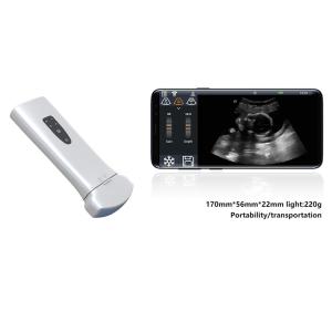 Palm Portable Color Doppler Probe Handheld Ultrasound Scanner With 220g Weight
