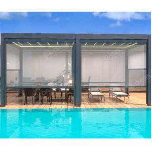China Factory Supplying Modern Aluminum Pergola With Electric Louvers Heavy Duty Type on sale
